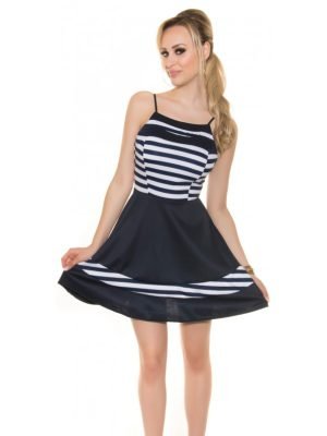 CLARK-ABITO A RIGHE CON GONNA A RUOTA