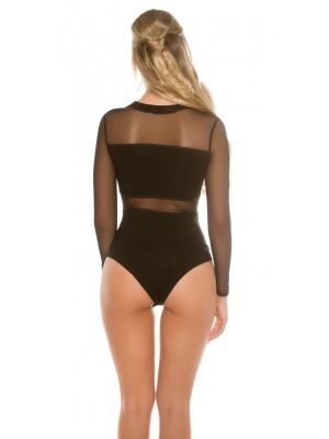 FIAMMETTA-BODY CON VELO E STRASS