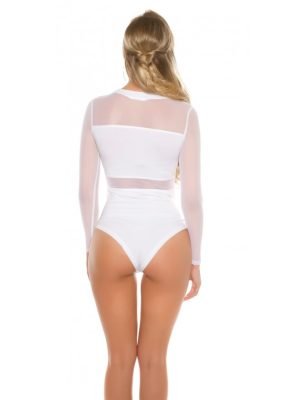 FIAMMETTA-BODY CON VELO E STRASS