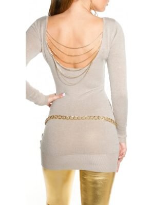 ABNER-ABITO MAGLIA LUNGA CON CATENINE