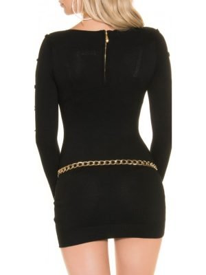 LARKIN-ABITO MAGLIA LUNGA CON FIOCCHETTI