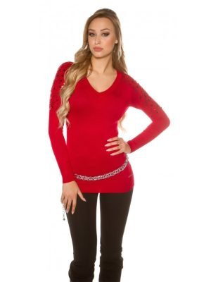 LISLE-MAGLIA LUNGA CON PAILLETTES