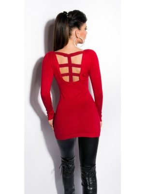 TYRESE-VESTITO MAGLIA LUNGA CON STRASS