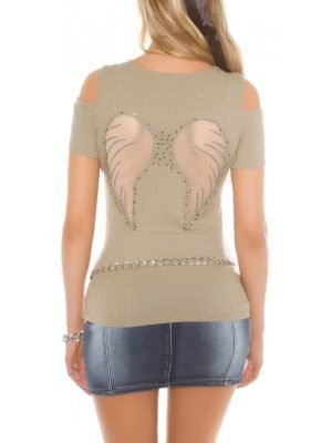 FLORRIE-MAGLIA CON ALI SULLA SCHIENA