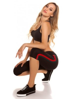 TRACK-PANTALONE FITNESS TUTA CON STRISCE