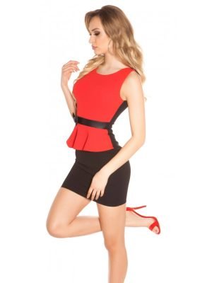 RODY-ABITO TUBINO PEPLUM CON FIOCCO