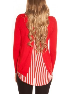 CALLIE-MAGLIA BLUSA CHIFFON