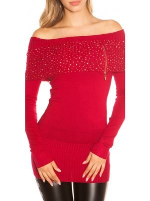 LARK-ABITO MAGLIA LUNGA SCOLLO A BARCA