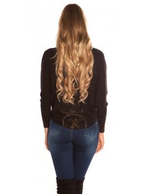 LIANE-MAGLIA BLUSA CON STRASS