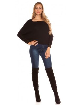 LIANE-MAGLIA BLUSA CON STRASS