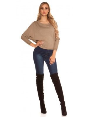 LIANE-MAGLIA BLUSA CON STRASS