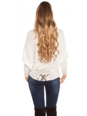 LIANE-MAGLIA BLUSA CON STRASS