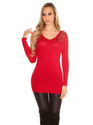 KERI-ABITO MAGLIA LUNGA SCOLLO SULLA SCHIENA