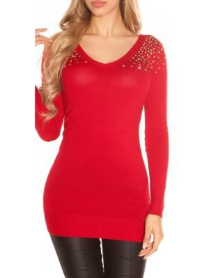 KERI-ABITO MAGLIA LUNGA SCOLLO SULLA SCHIENA