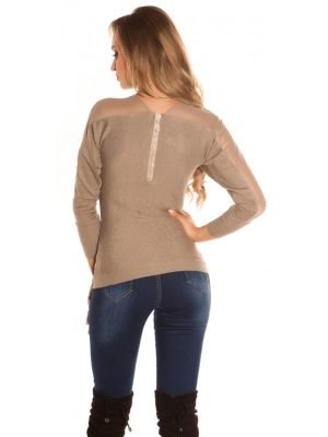 TWILA-MAGLIA CON MANICHE VELATE