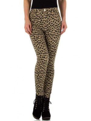 MYRA-PANTALONE LEOPARDATO