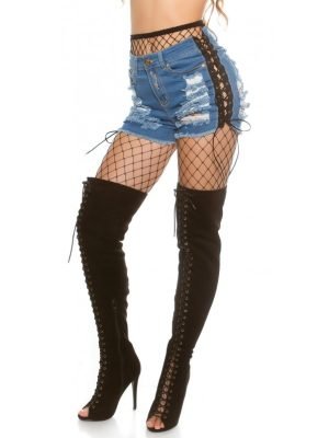 SHORTS CLAUDE-JEANS PANTALONCINO CON STRAPPI