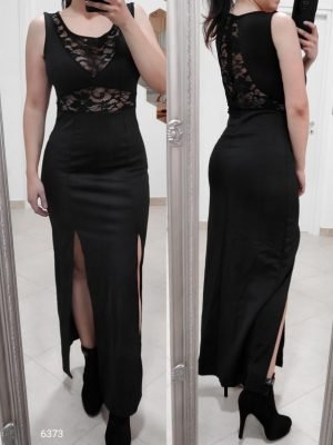 ABITO LUNGO CON PIZZO