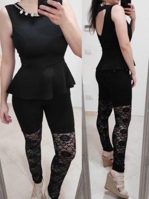 TOP CON COLLANINA DI STRASS