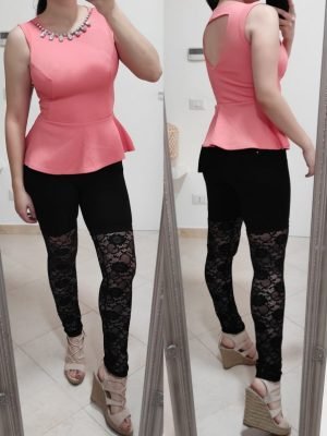 TOP CON COLLANINA DI STRASS