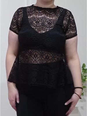 MAGLIA IN PIZZO TRASPARENTE