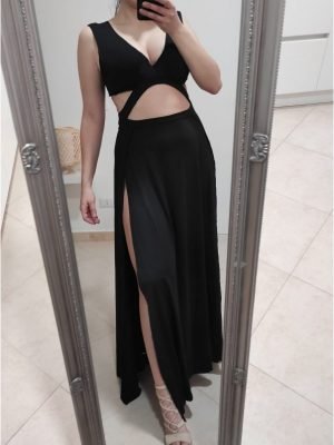 ABITO LUNGO CON SPACCHI