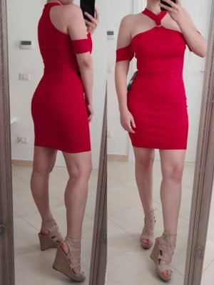 ABITO TUBINO CON SPALLE SCOPERTE