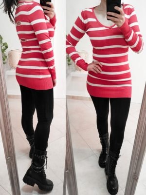 LOVEL-ABITO MAGLIA LUNGA CON APERTURE SUL RETRO