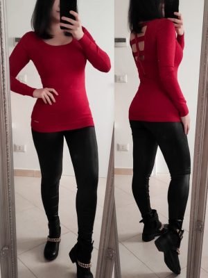 MAGLIA LUNGA EFFETTO GLITTERATO