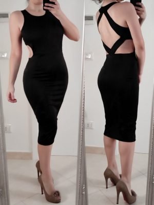 ABITO LONGUETTE CON SCHIENA NUDA