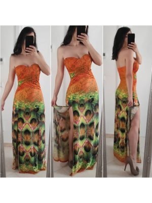 ABITO LUNGO CON STAMPA