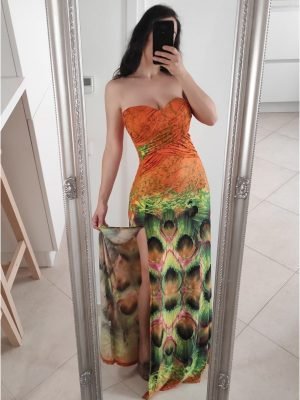 ABITO LUNGO CON STAMPA