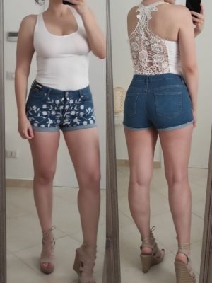 KIMBA-TOP CANOTTA CON PIZZO SULLA SCHIENA