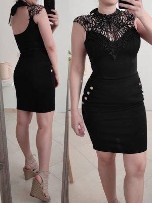 Spider-Top Aderente con pizzo