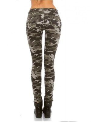 OCTA-PANTALONE MILITARE VITA BASSA CON STEMMI
