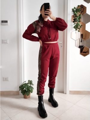 TUTA Bordeaux Leopardata