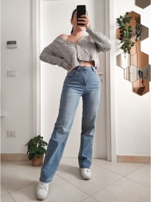 JEANS Loose straight stretch full length