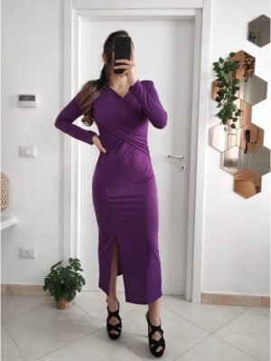 ABITO LUNGO Con incrocio e spacco