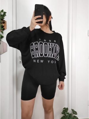 MAGLIA NY oversize nero