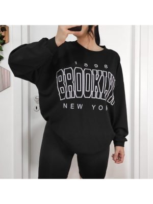 MAGLIA NY oversize nero