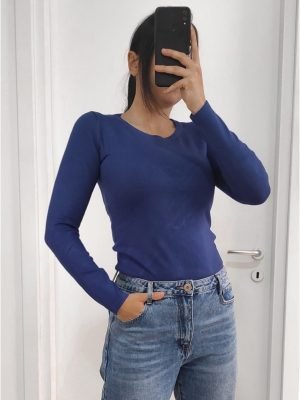 MERV-MAGLIA MAGLIONCINO CON RETRO LEOPARDATO