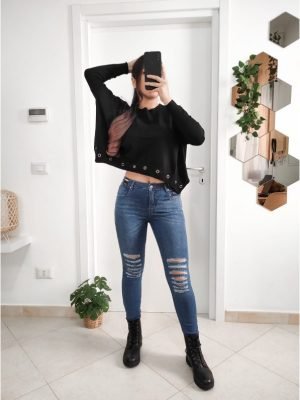 CARLIE-MAGLIA BLUSA OVERSIZE