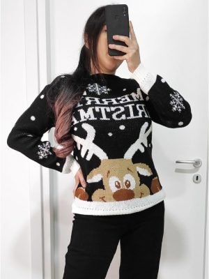 MAGLIONE DI NATALE CON RENNA