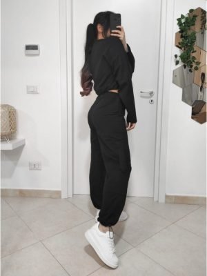 Tuta cargo cotone primaverile