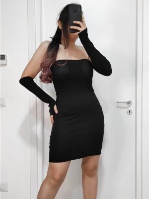 Miniabito con manicotti