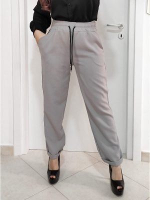 Pantalone con elastico in vita
